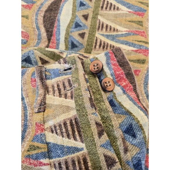 Ruff Hewn Vintage Button Loop Skirt Size 14 Made in USA Aztec Vintage EUC - Picture 9 of 11